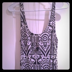 Fun black and white tank!